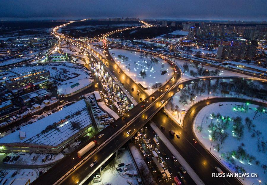 Ночные пейзажи в Москве