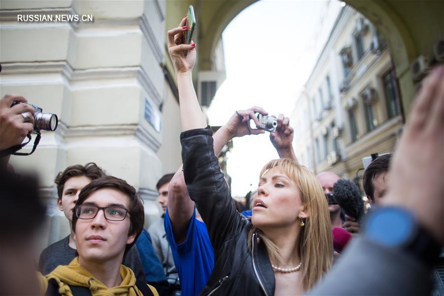 Несанкционированная акция оппозиции в Москве