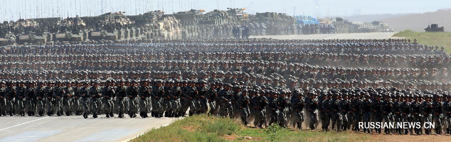 На полигоне Чжужихэ начался военный парад