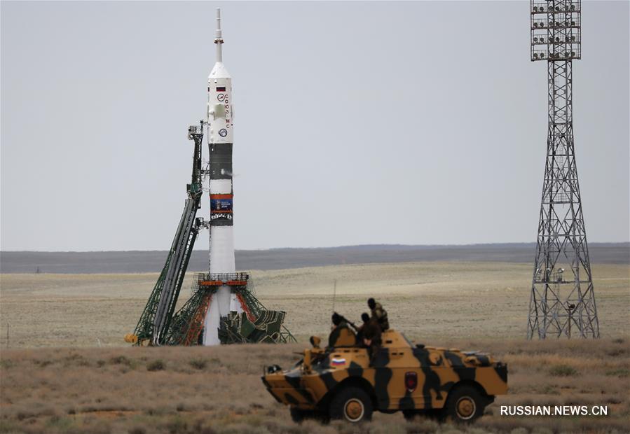 С космодрома "Байконур" стартовал корабль "Союз МС-09" с международным экипажем на борту