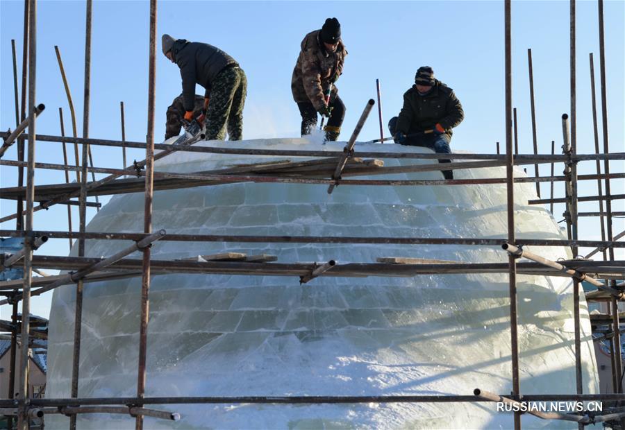 Рождение ледовой сказки на севере Китая