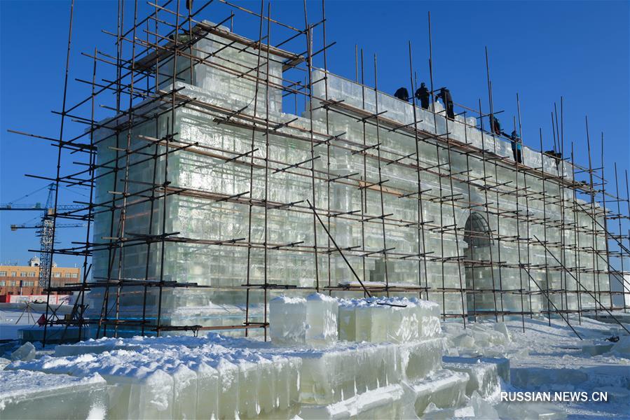 Рождение ледовой сказки на севере Китая